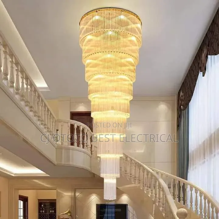 Crystal Staircase Luxurious Light