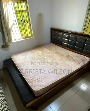 Spacious 6x6 King Size Bed Frame + Free Mattress Matching Bench!