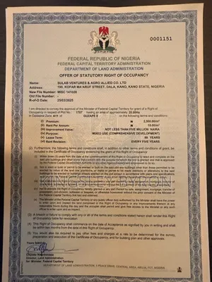 Distress C Of O Guzape 2 20hectares