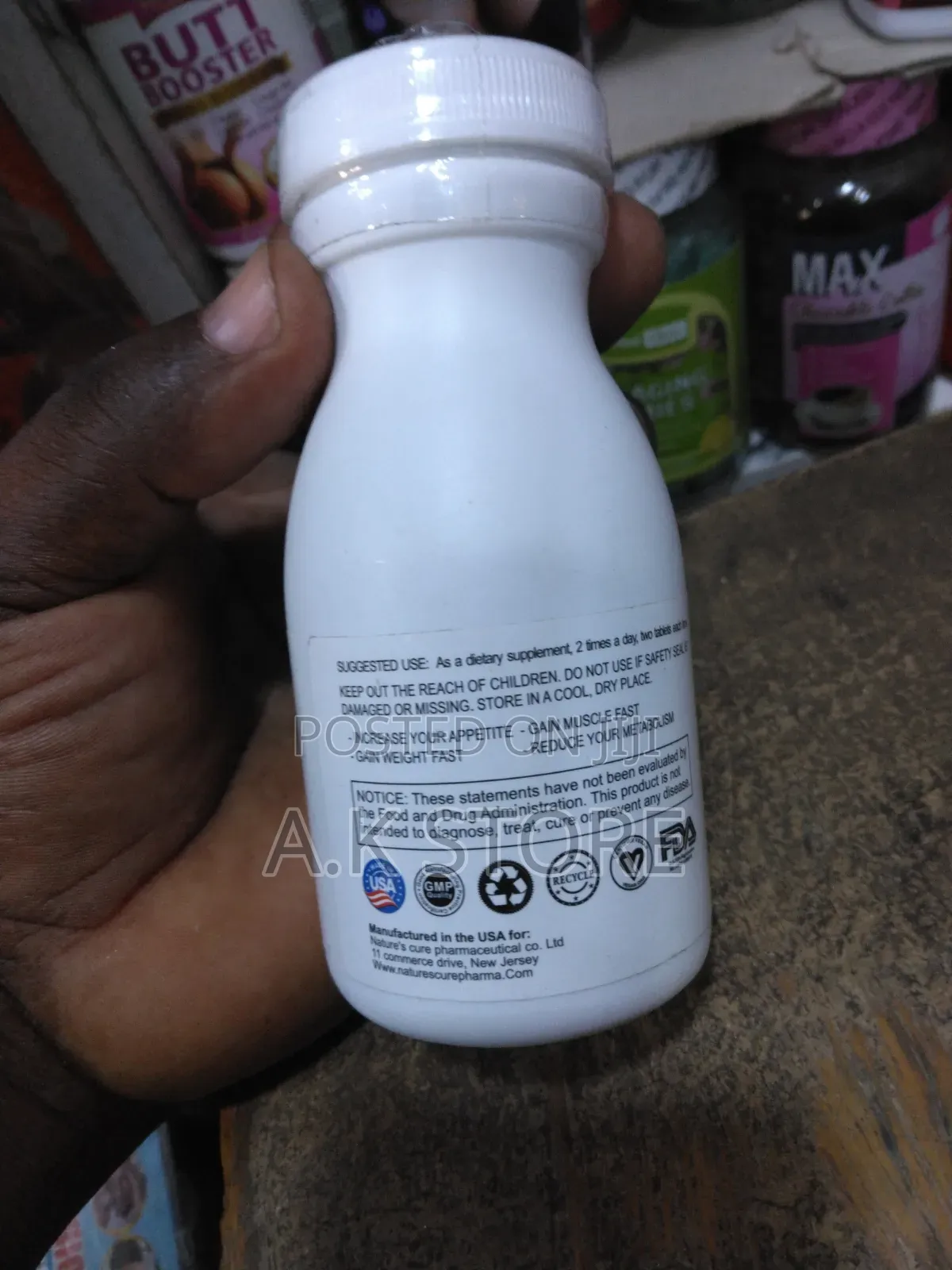 Nature Cures Weight Gain Tablet