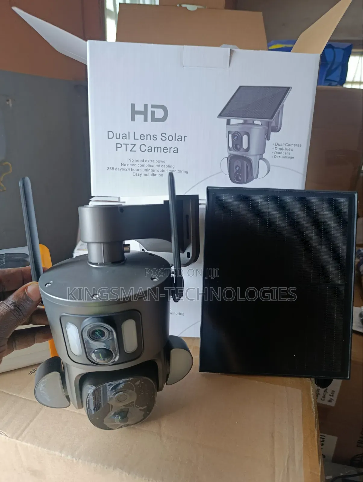 8mp Hd Dual Len Solar Camera