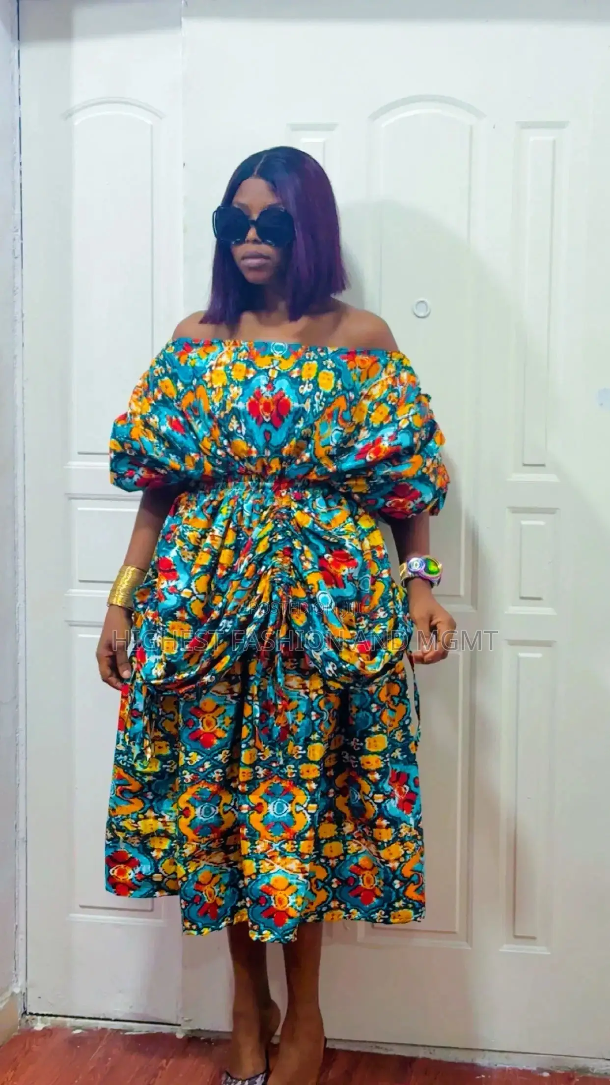 Off Shoulder Short Gown - Style 721