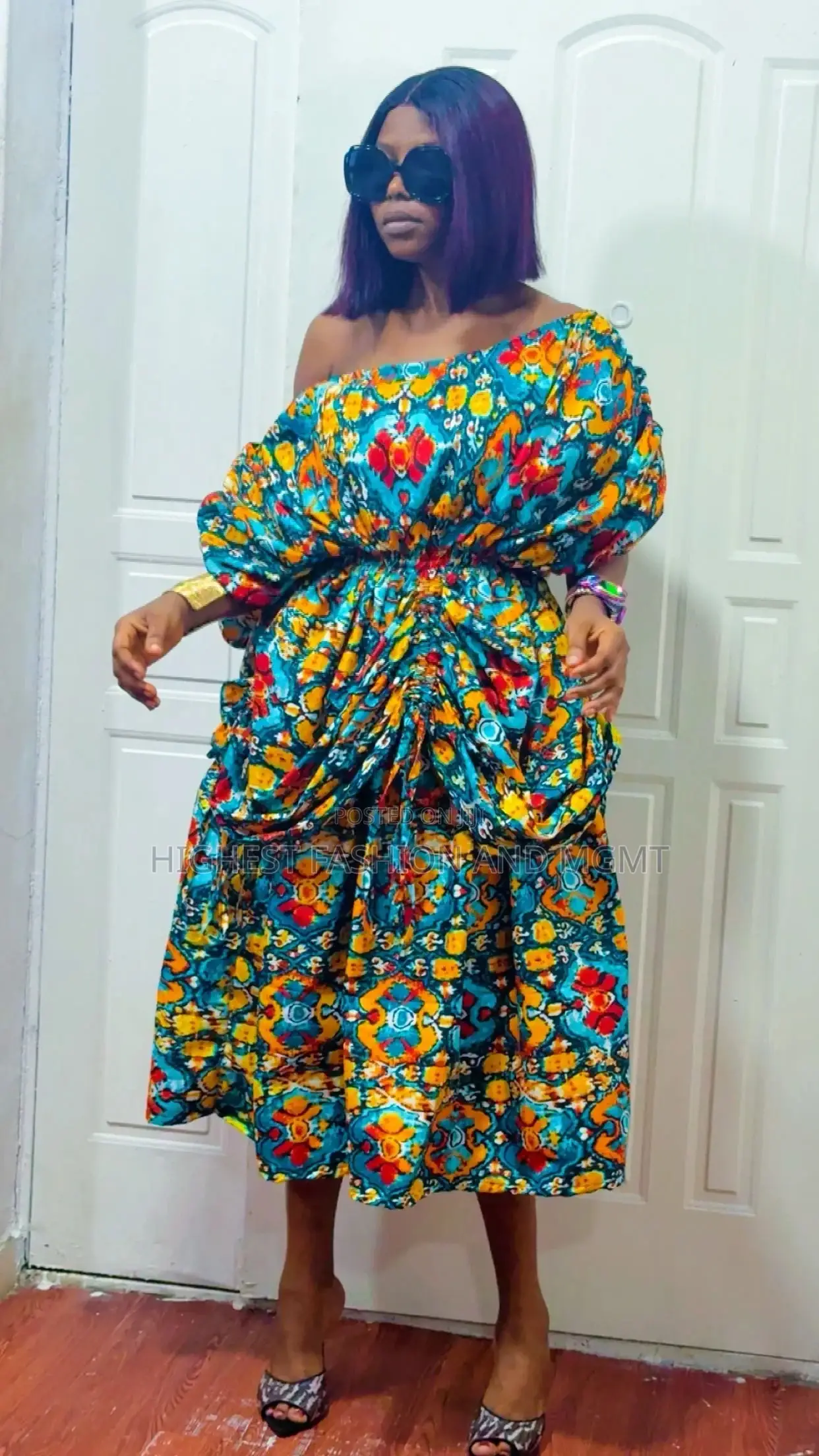 Off Shoulder Short Gown - Style 721