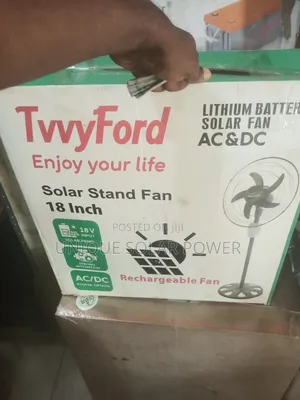 Tvvyford Lithium Battery Solar Fan
