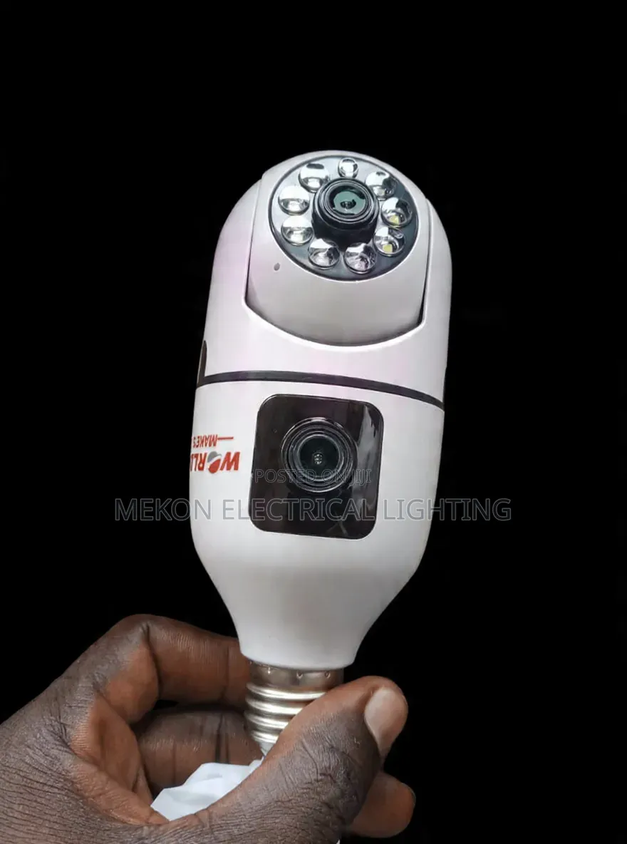 Dual Lense E27 CCTV Camera