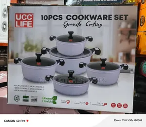 Ucc Life Granite Cookware Pot 10pcs