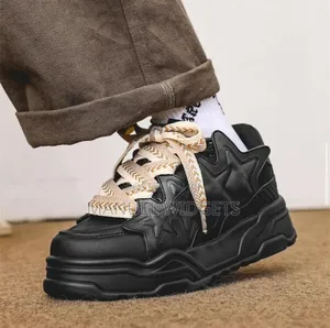Safiya Ladies Chunky Black Sneakers – Premium Quality