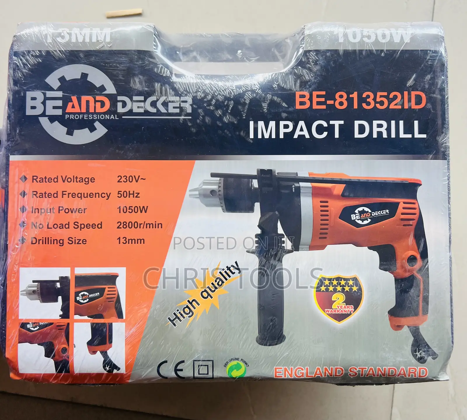 Be and Decar 13mm Impact Drill