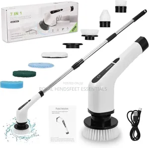 Rechargeable Tornado Spin Scrubber ( With 6 Brushes )