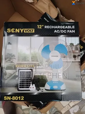 Solar Rechargeable Fan