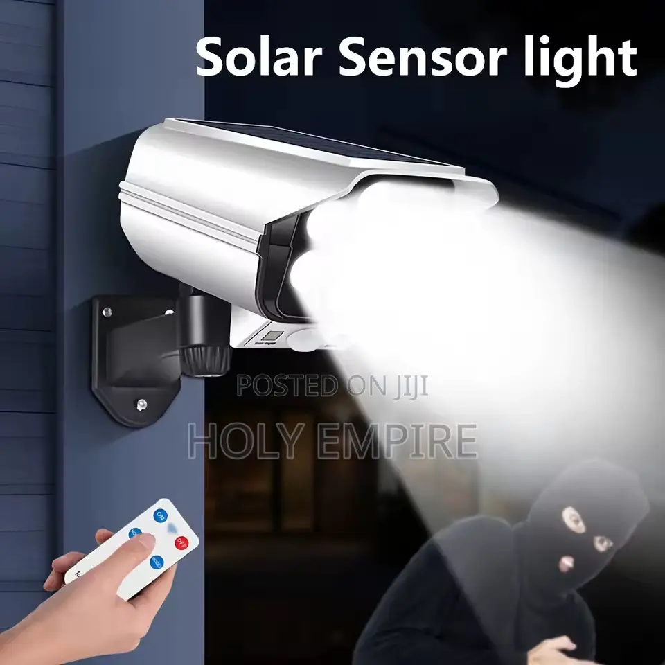 Outdoor Motion Sensor Solar Lights Simulation Security Dummy Camera