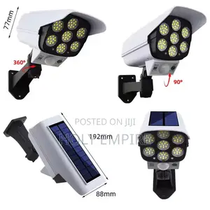 Outdoor Motion Sensor Solar Lights Simulation Security Dummy Camera