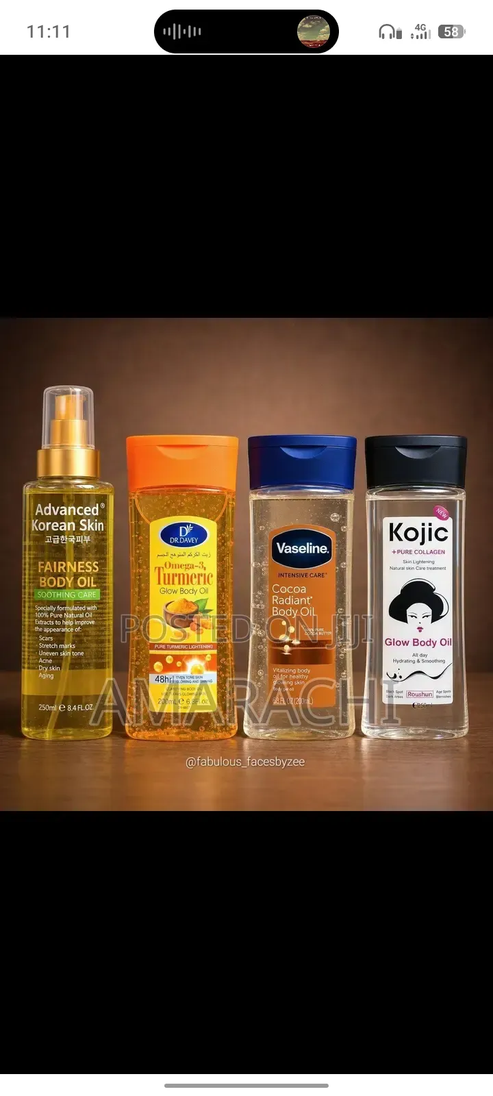 Body Moisturing Oil