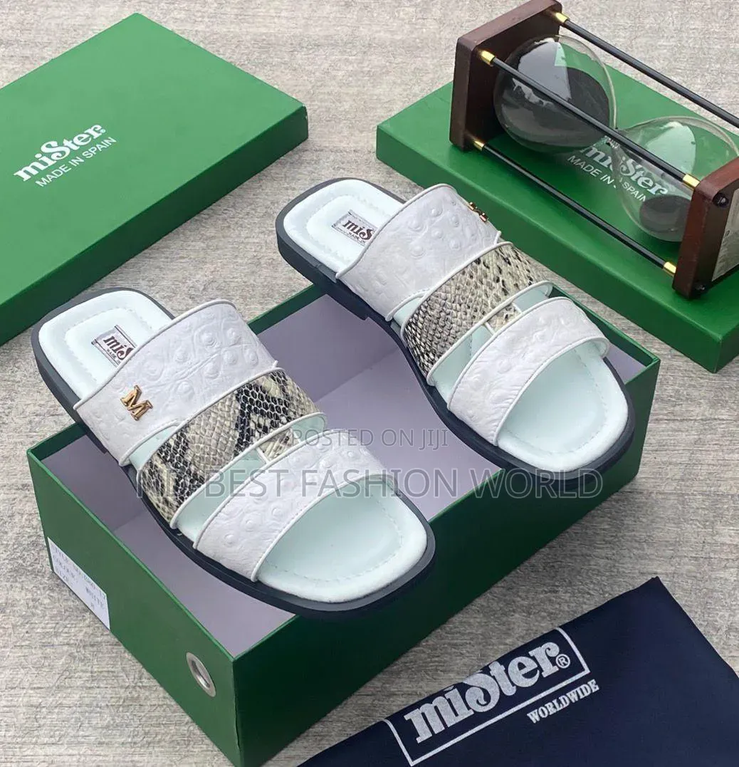 Multicolor Leather Mister Slippers