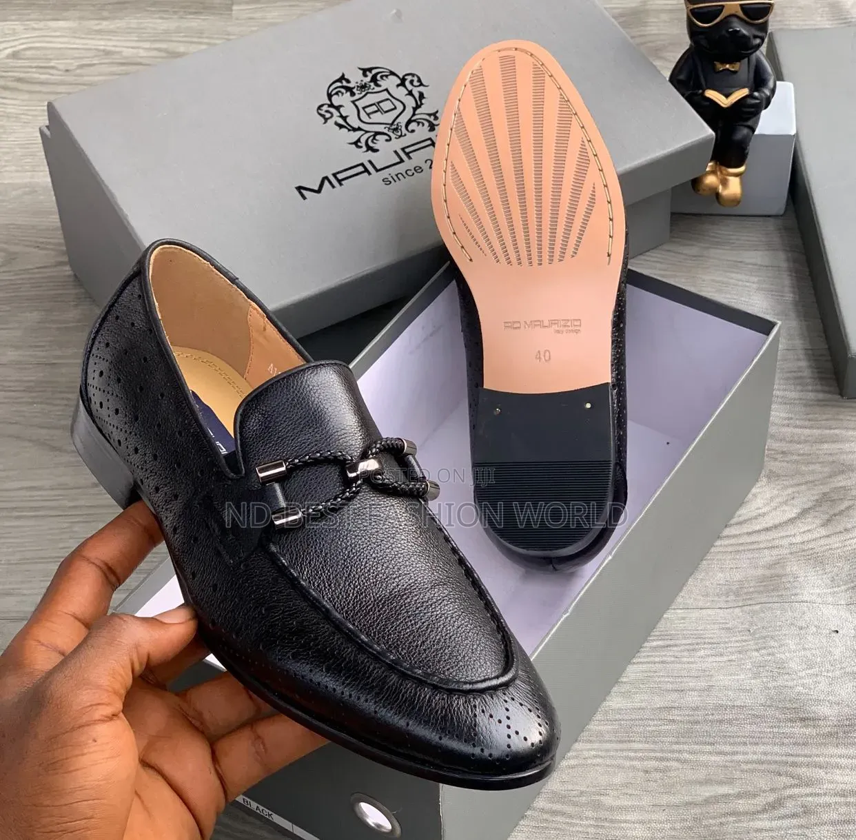 Black Leather Men's Wears