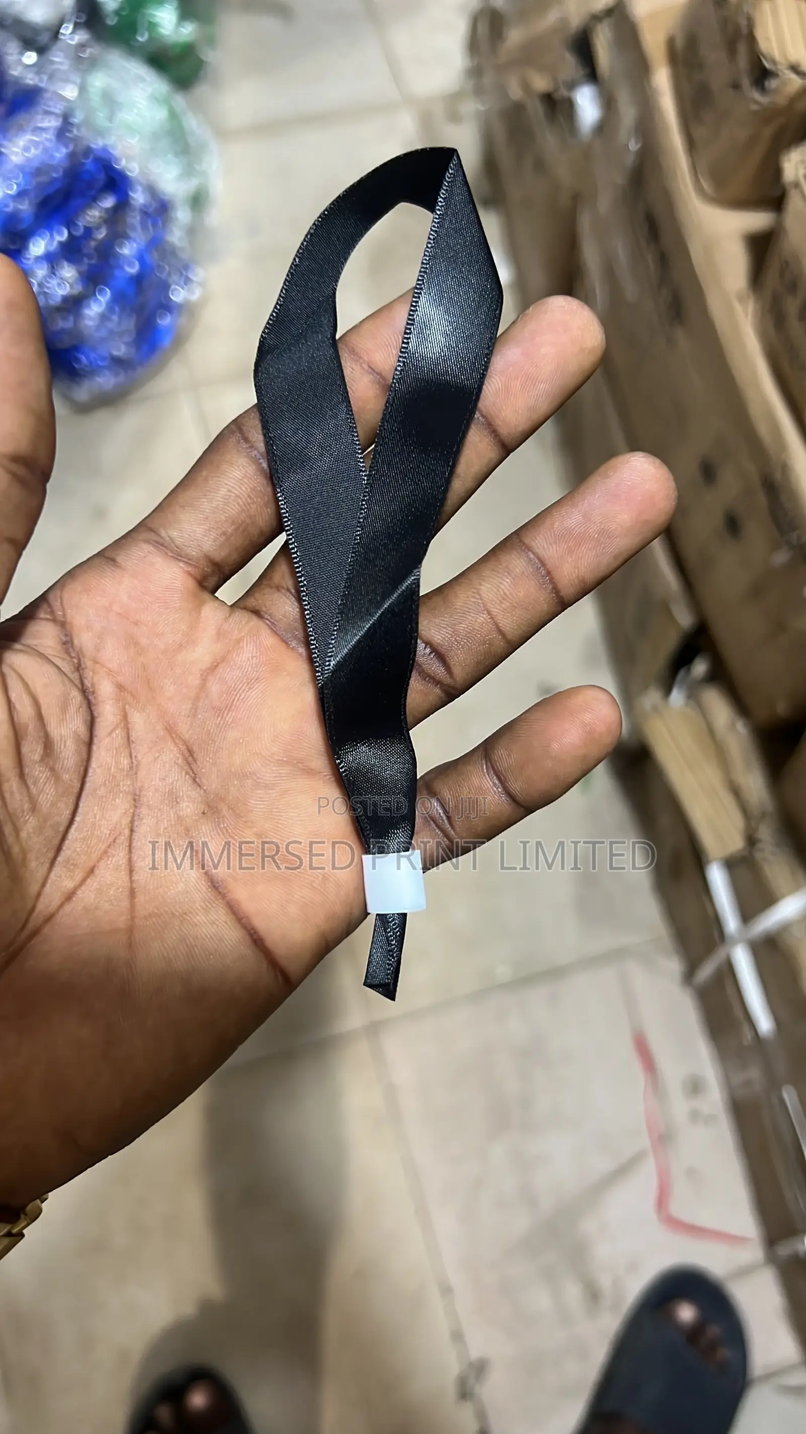 Rubber and Ribbon Wrist Tags