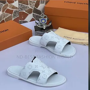 Louis Vuitton Blue Quality Slippers