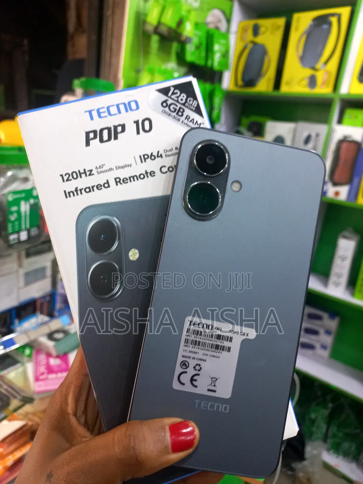 Tecno Pop 10 128 GB Black