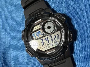 Casio Ae-1000w-1av World Time Silver Digital Watch