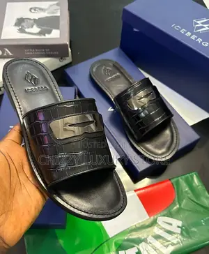 Iceberg Quality Luxury Men Genuine Leather Pams