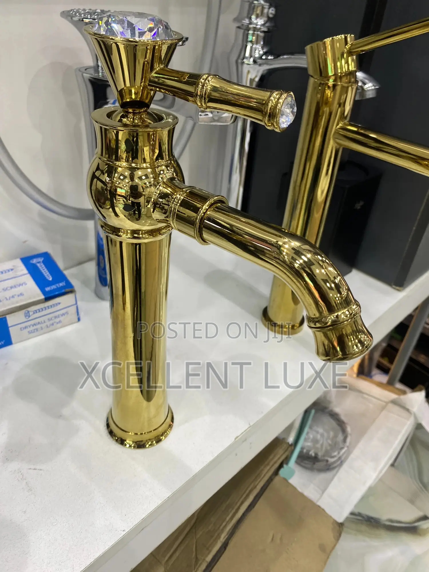 Gold Basin Mixer Tap