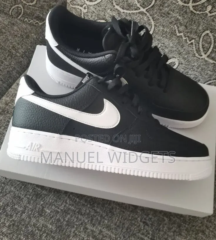 Nike Air Force Swoosh Black Sneakers – Premium Quality