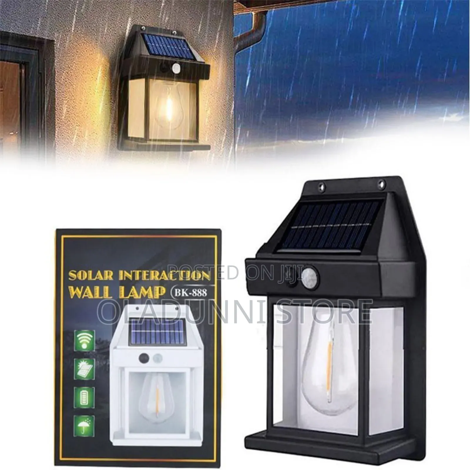 Sensor Security Solar Lamp