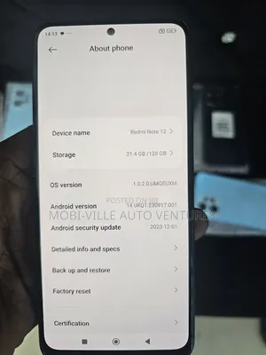 Xiaomi Redmi Note 12 5G 128 GB Red