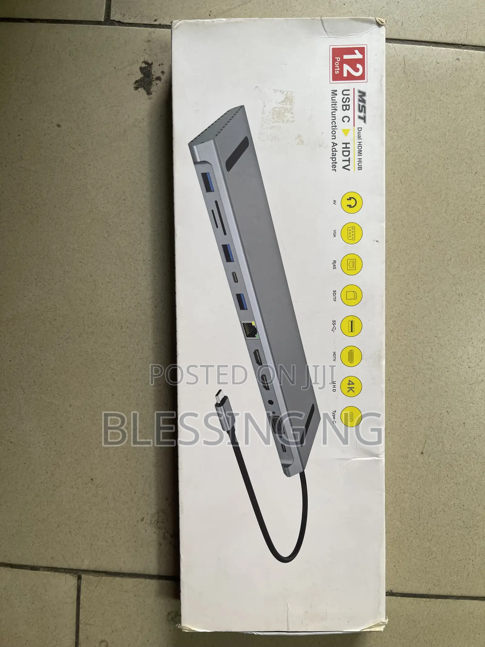 12 Port Usb C HDTV Multifunction Adapter