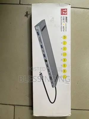 12 Port Usb C HDTV Multifunction Adapter