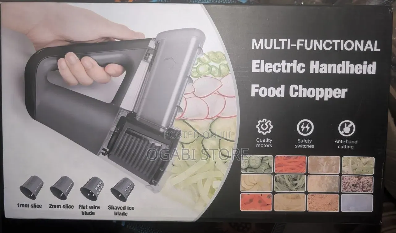 Multi-Functional Electric Handheld Food Chopper Slicer