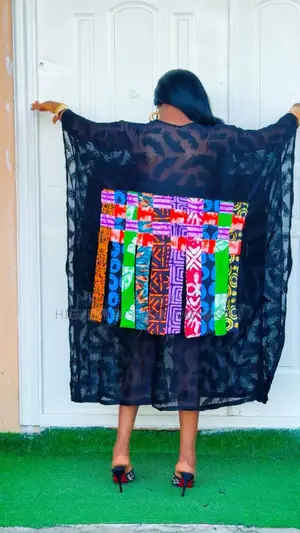 Lace and Ankara Short Bubu - Style 922
