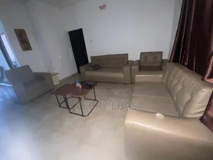 Brown Leather Complete Set of Chairs