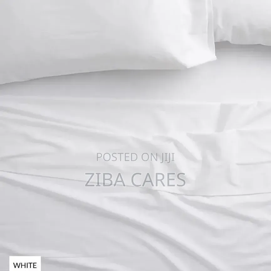 Plain White Bedspread With Pillowcases And Duvet Set