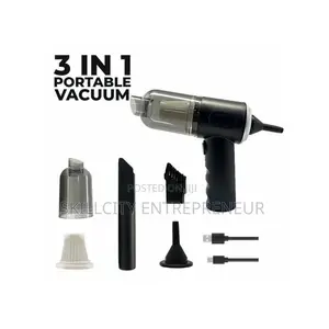 3-in-1 Rechargeable Car Vacuum Cleaner