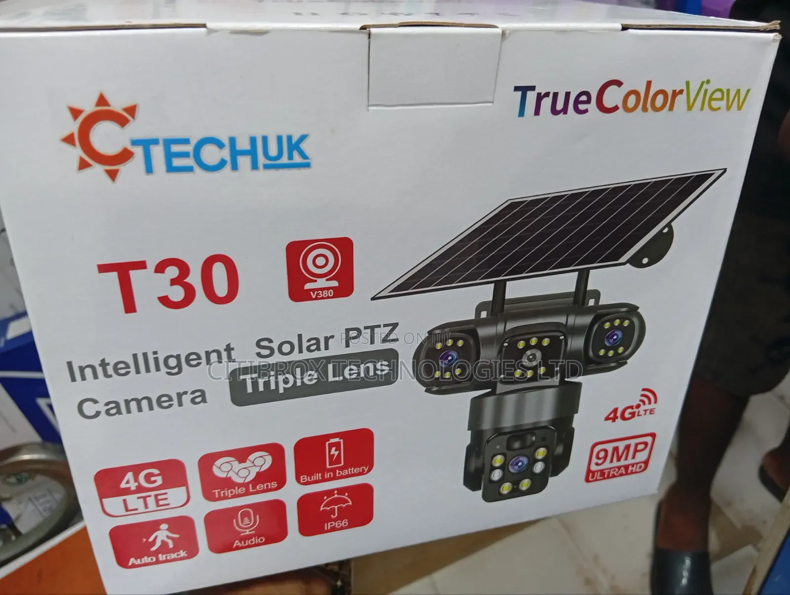 Intelligent Solar Triple Lens Camera - T30
