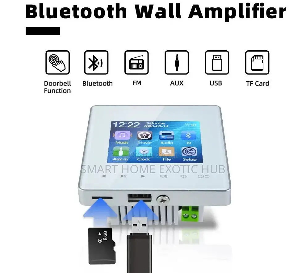 4-Ch Bluetooth Wall Amplifier