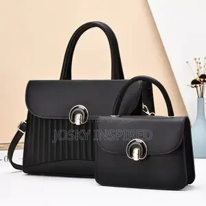 Genuine Leather Bag Crossbody 2 in 1 Medium and Small Ladies Bag