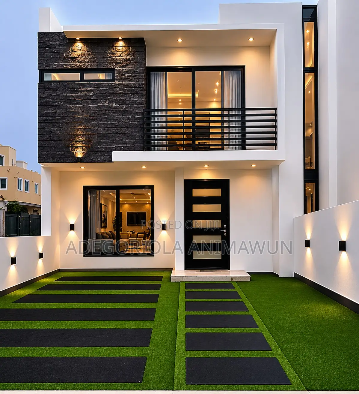 Luxury Black Artificial Grass for Compound Garden
