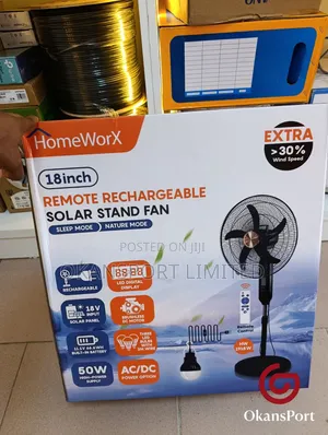 Solar Fan 16 18 Inch Rechargeable/ Floor Fan Solar Light Battery Ac Dc