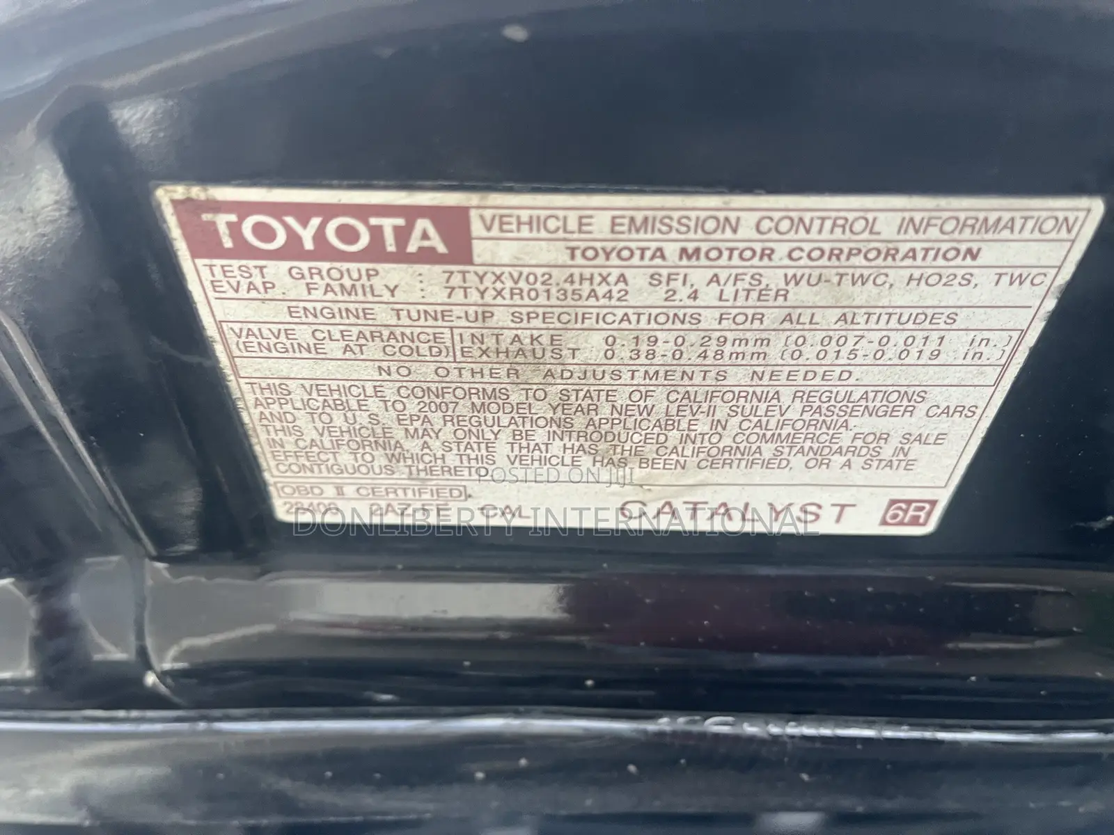 Toyota Camry 2008 Black