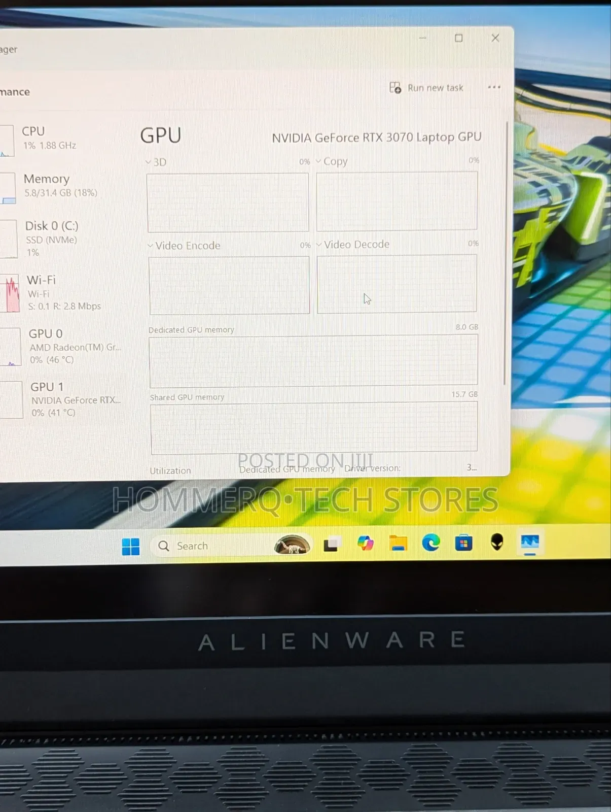Laptop Dell Allenware M15 R5 32GB AMD Ryzen 9 SSD 1T