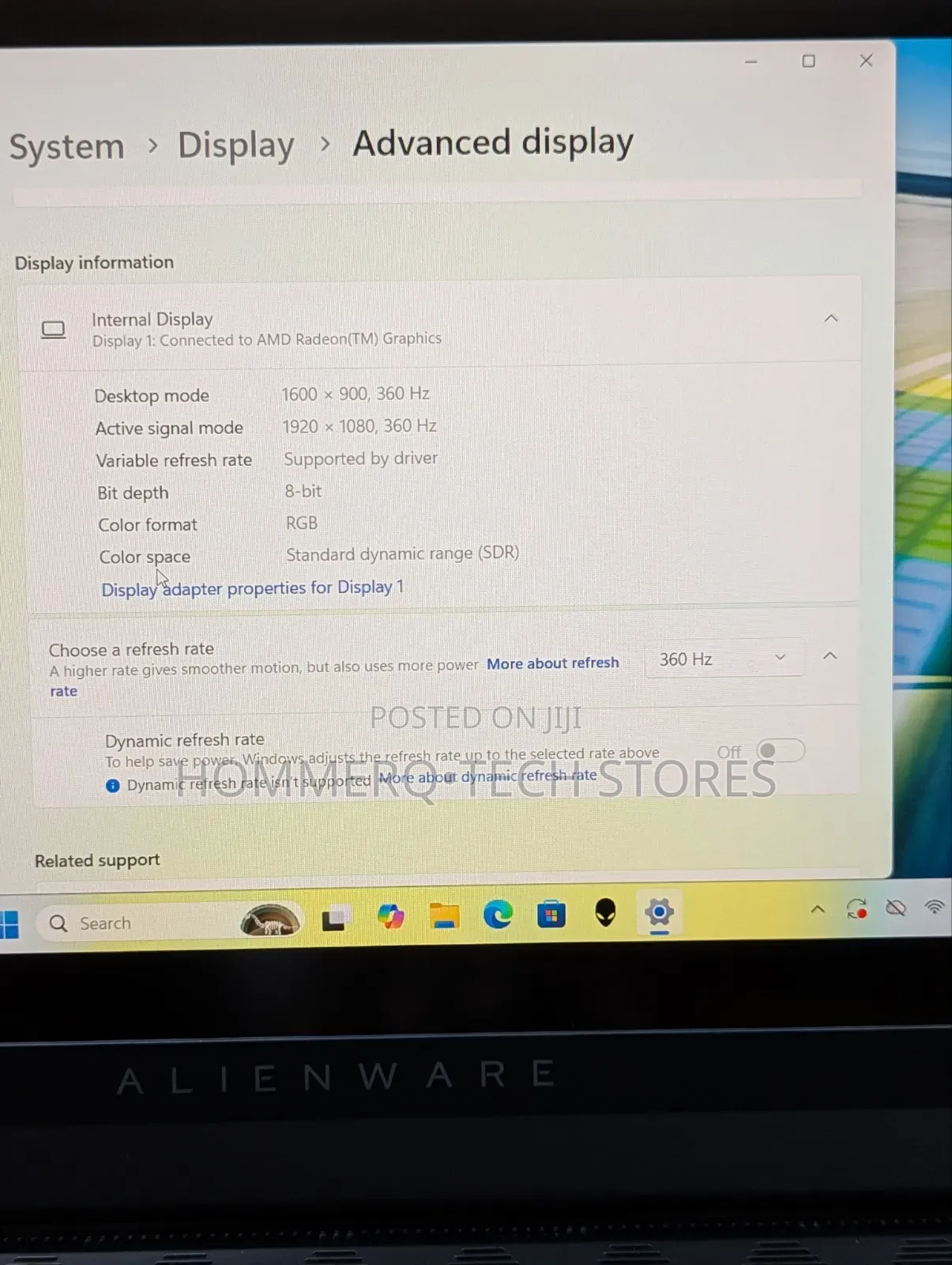 Laptop Dell Allenware M15 R5 32GB AMD Ryzen 9 SSD 1T