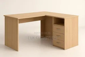 Ooo"" L Shaped Table With Drawers