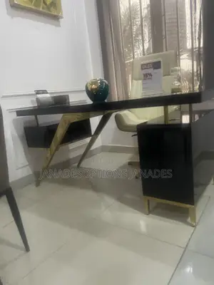Fancy and Luxurious Office Table With Rotating Chair