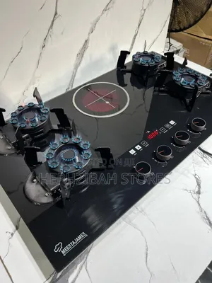 Meestajames Original 4 Gas Burner 1 Electric Cooker Flip Up Burner