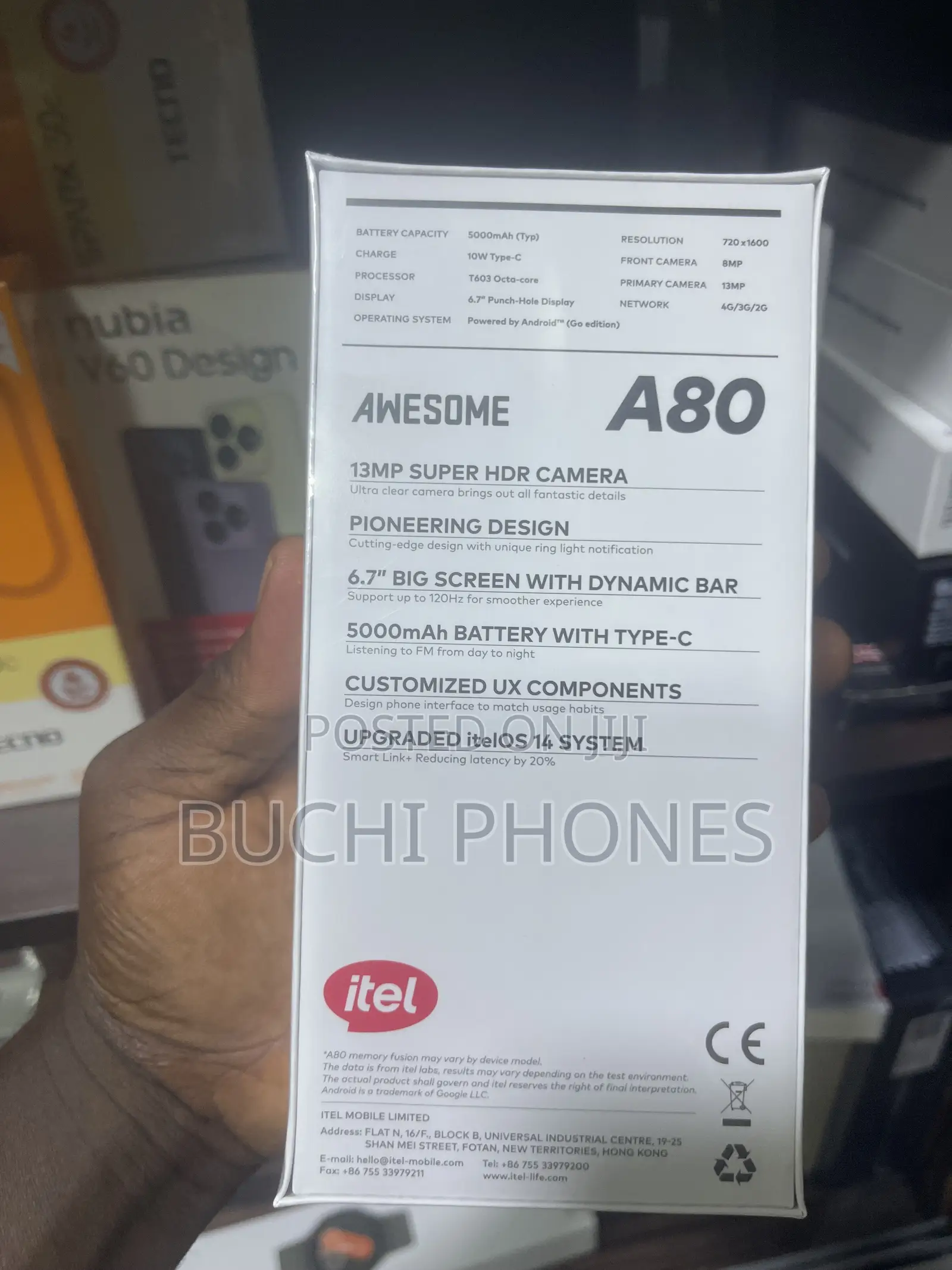 New Itel A80 64 GB Black