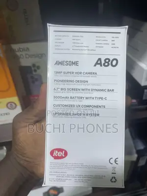 New Itel A80 64 GB Black