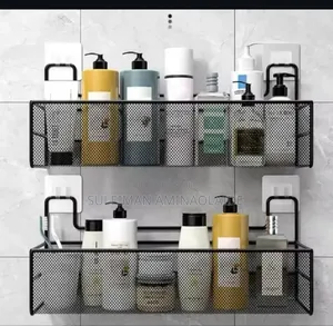 Wall Black Basket Rack Big Size