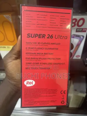 New Itel S26 Ultra 256 GB Black